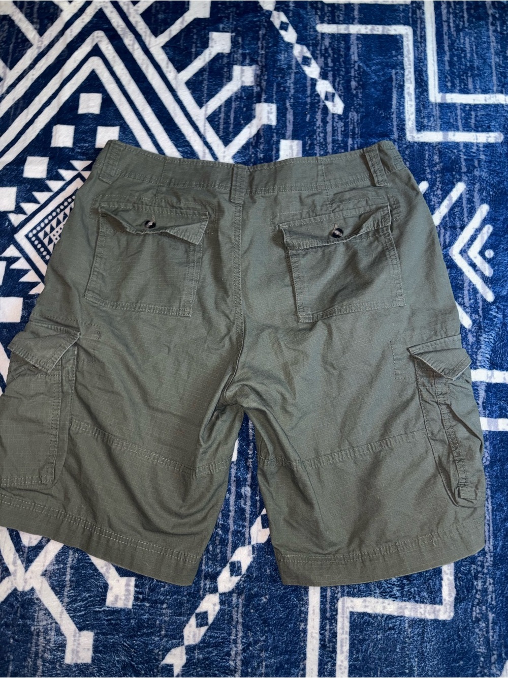 Mossimo Supply Co. Olive Cargo Pocket Shorts - Picture 3 of 5